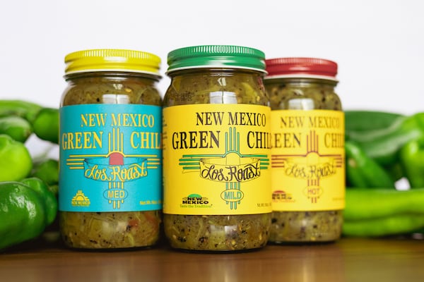 Hatch green chiles from New Mexico. (Courtesy of Los Roast)