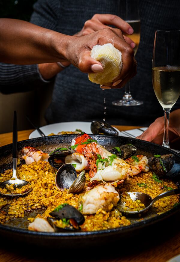 Paella from the menu of Boqueria. / Courtesy of Boqueria