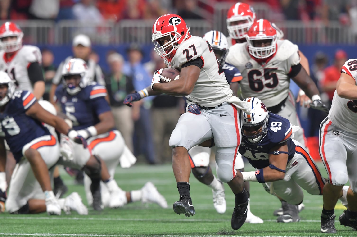 Photos: Georgia handles Auburn in rematch, wins SEC title