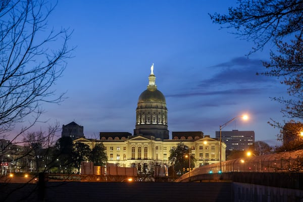 The Georgia State Capitol in Atlanta. (Jason Getz/The Atlanta Journal-Constitution)
