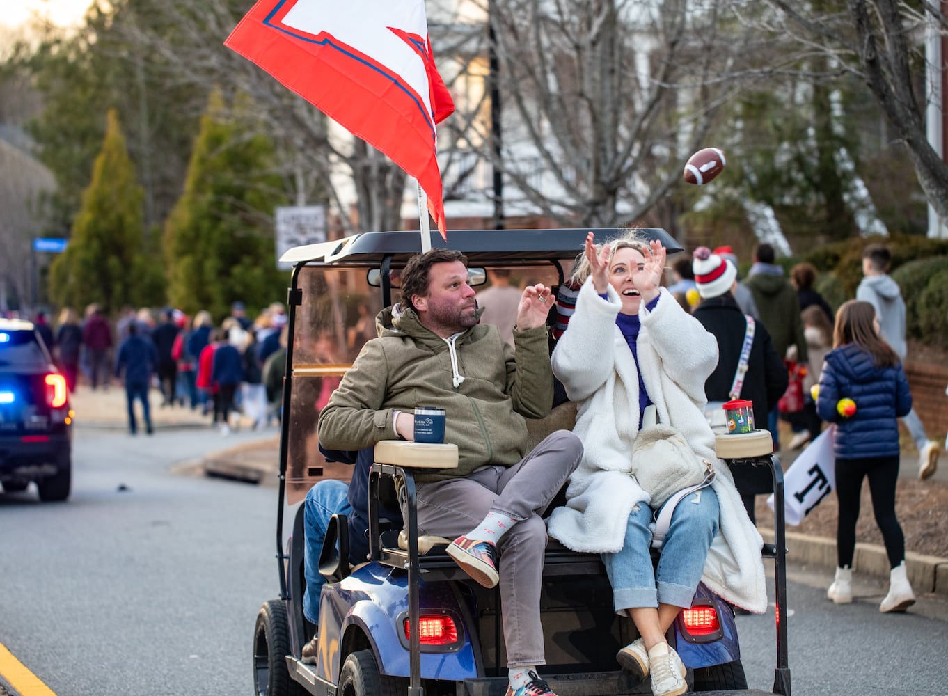 Milton High School football champs parade and celebration