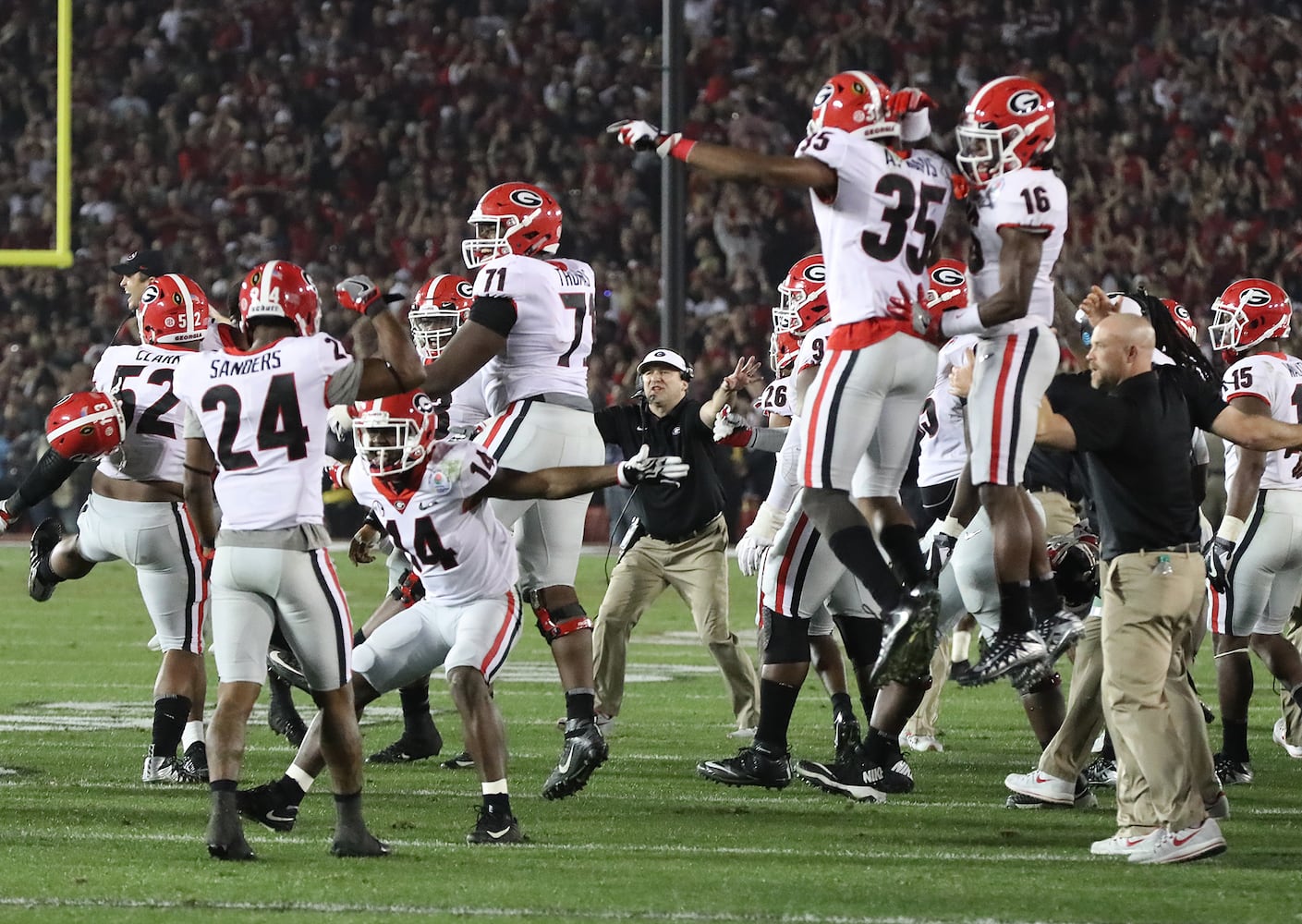 Photos: Bulldogs outlast Sooners in Rose Bowl