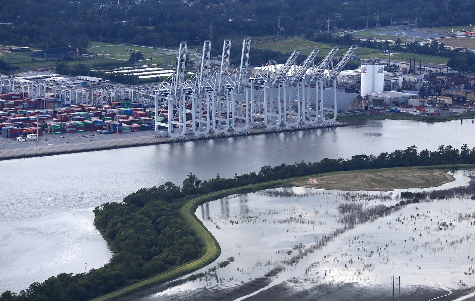 Aerial photos show Irma's impact on coastal Georgia