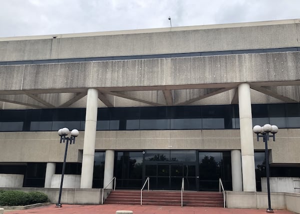 The former Forces Command or FORSCOM building at Fort McPherson on Monday, Aug. 26, 2019. J. SCOTT TRUBEY / STRUBEY@AJC.COM