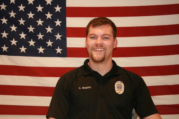 Locust Grove police officer Chase Lee Maddox. Photo via GBI GA Twitter release.