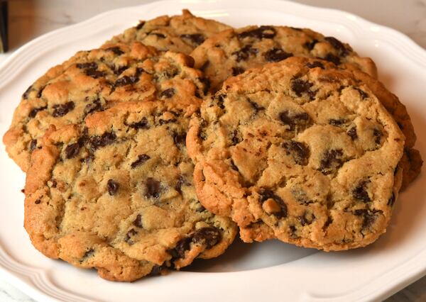 "It holds a special place in my heart because it’s mine and I put so much work into it,” says Charmain Ware-Jason of her chocolate chip cookie recipe. Food styling by Charmain Ware-Jason. (CHRIS HUNT FOR THE ATLANTA JOURNAL-CONSTITUTION)