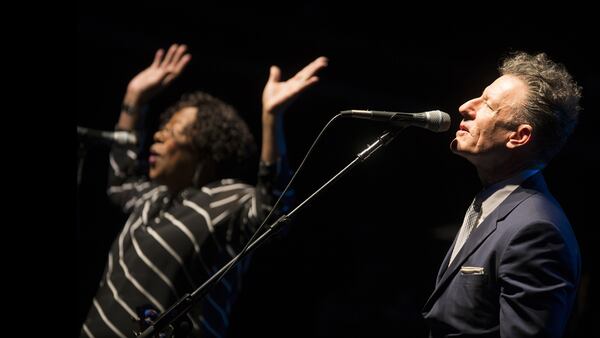 Lyle Lovett and his large band performs in Atlanta Tuesday.