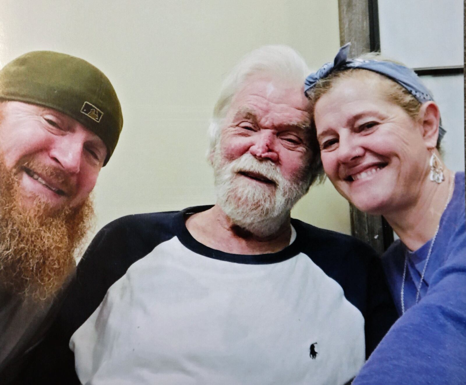 Family photo of Jobe West, his sister, Kelly Blottenberger, and their dad, Ronald. Jobe West’s dad died after a scuffle with a caregiver at a Smyrna facility. This photo was taken the week before the Feb. 22, 2018 incident. (Family photo)