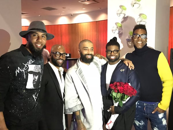  Edmond Newton (fifth place), Ken Lawrence (fourth place), Fabio Costa (final three), Anthony Williams (winner) and Stanley Hudson (final three). CREDIT: Rodney Ho/rho@ajc.com