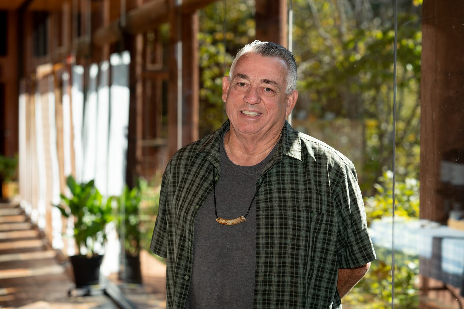 Stephen Mathis of Dahlonega leads the Georgia Cherokee Community Alliance, which supported a two-day Cherokee history event at Reinhardt University's Funk Heritage Center. Mathis, who grew up in Texas, has traced his Cherokee ancestry to the Murphy, North Carolina, area and Rogers County, Oklahoma. Such history lessons, Mathis said, help with “connecting our people back together.”