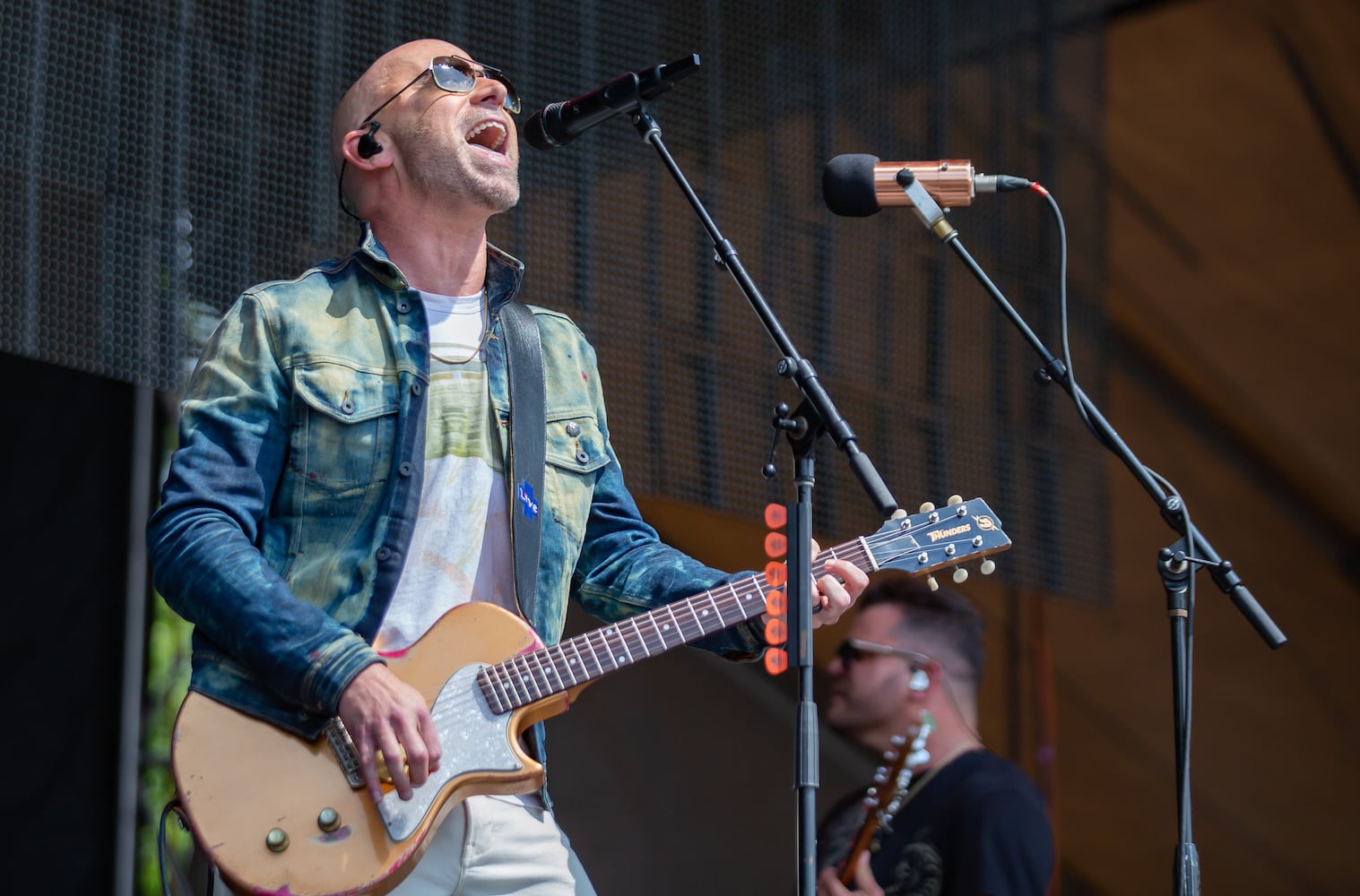 Live perform their hits on the Piedmont stage on the final day of the Shaky Knees Music Festival at Atlanta's Central Park on Sunday, May 7, 2023. (RYAN FLEISHER FOR THE ATLANTA JOURNAL-CONSTITUTION)