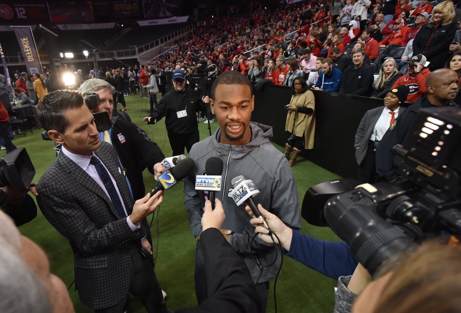 Photos: Bulldogs meet the press during Media Day at Philips Arena