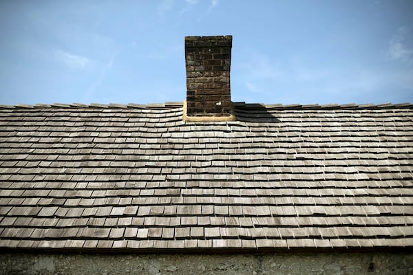 Tabby cabins on Ossabaw Island: One of the unique features of these tabby slave cabins is the central chimney. (STEPHEN B. MORTON / Special to the AJC)