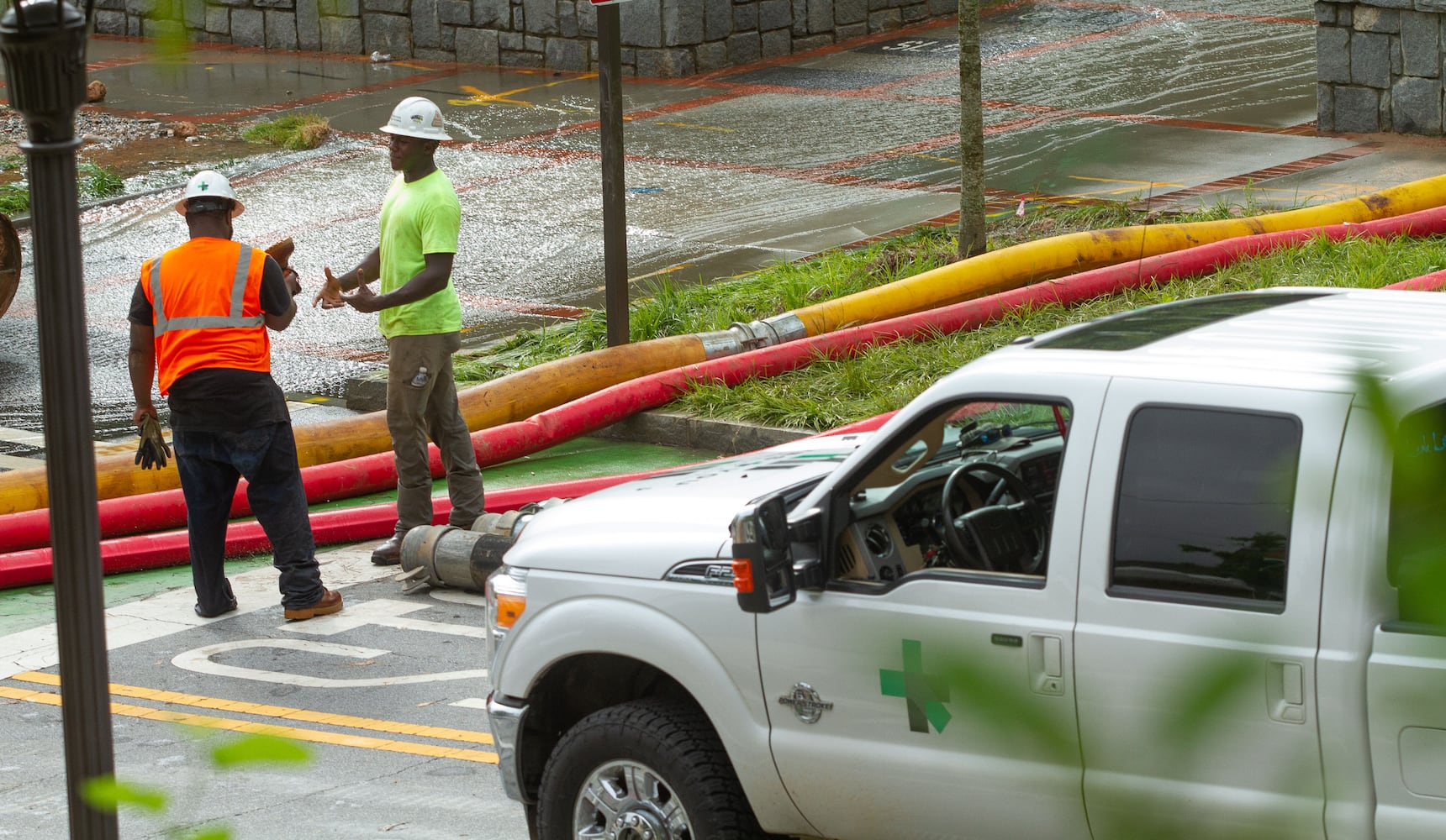 PHOTOS: Water main repair at Georgia Tech