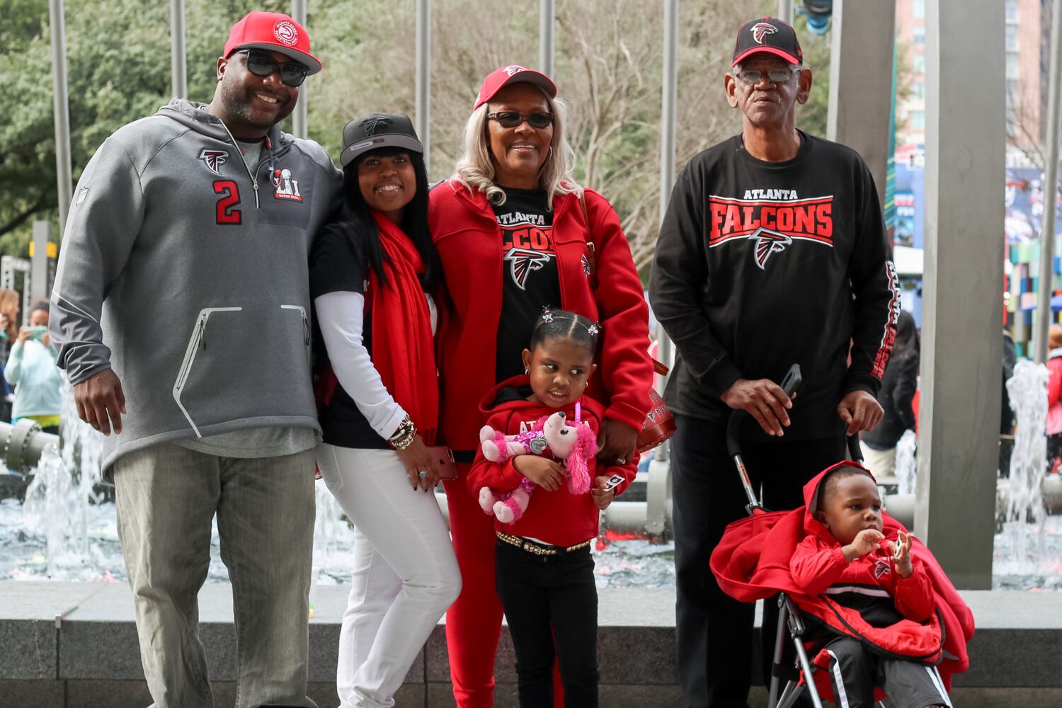 Falcons fans in Houston