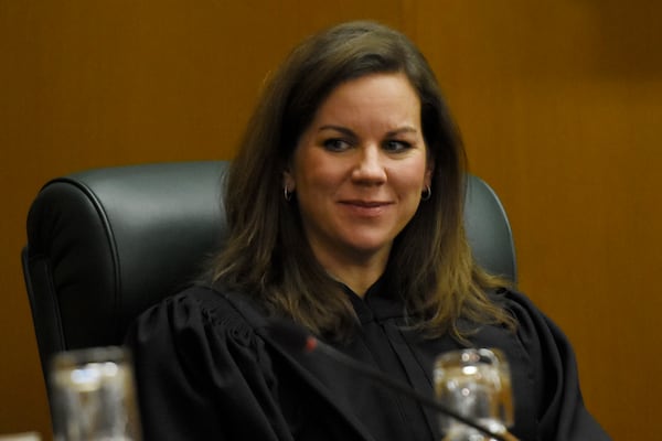 Georgia Supreme Court Justice Britt Grant, President Donald Trump’s nominee to the federal appeals court in Atlanta. (DAVID BARNES/DAVID.BARNES@AJC.COM)