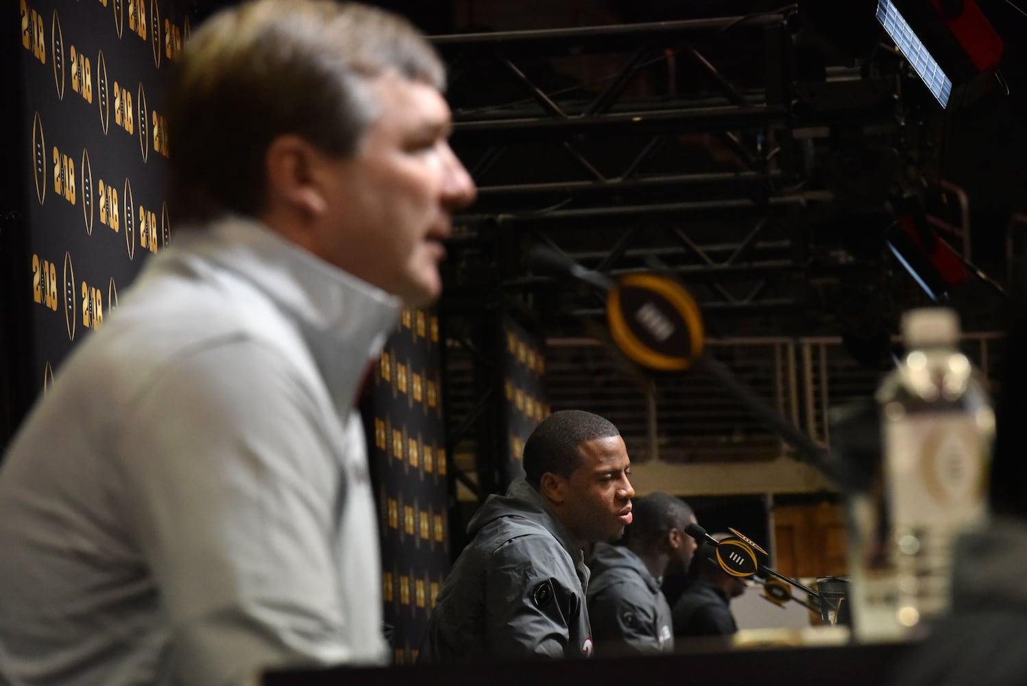 Photos: Bulldogs meet the press during Media Day at Philips Arena