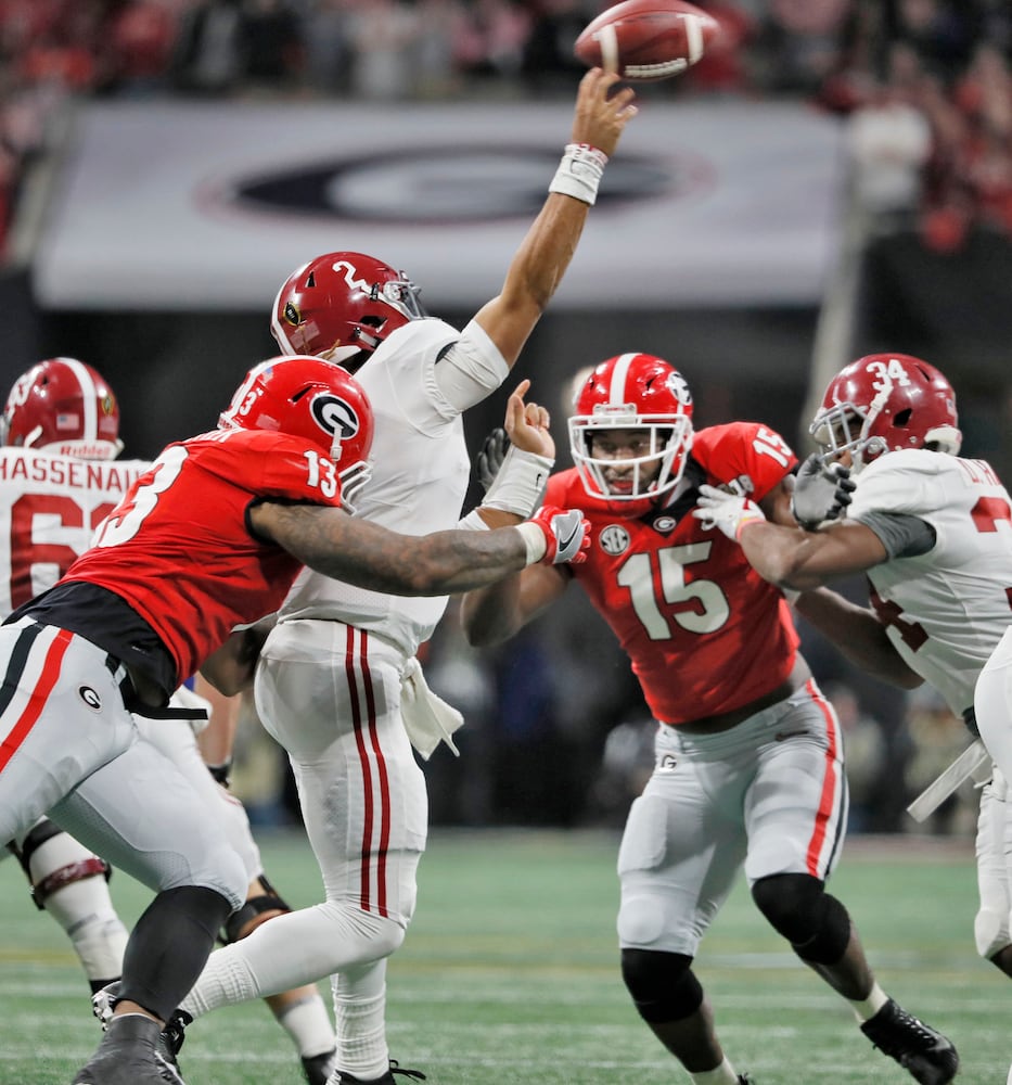 Photos: Bulldogs battle Alabama for national title