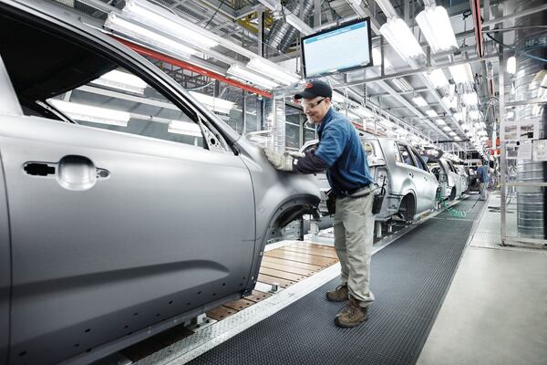 Like any auto assembly plant, the Kia factory near West Point uses a lot of steel and aluminum. The plant has 2,700 employess. (Photo, courtesy of Kia)