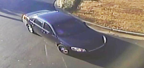 DeKalb County police say this car may be connected to a person of interest after a woman was strangled to death in a hotel room. (Credit: DeKalb police)