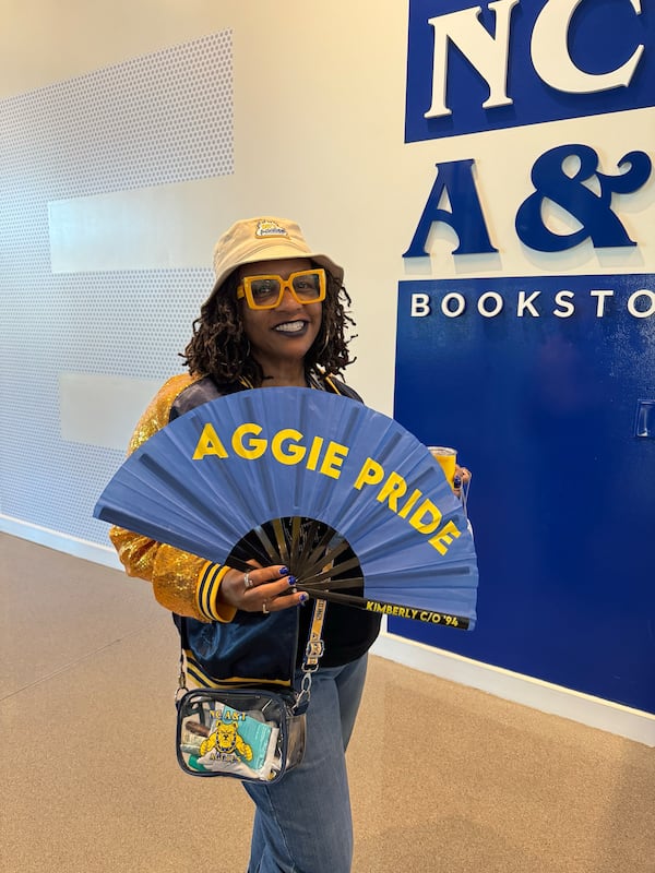 Kimberly Johnson, a 1994 graduate of North Carolina A&T State University, attends the school's 2024 homecoming. (Courtesy)