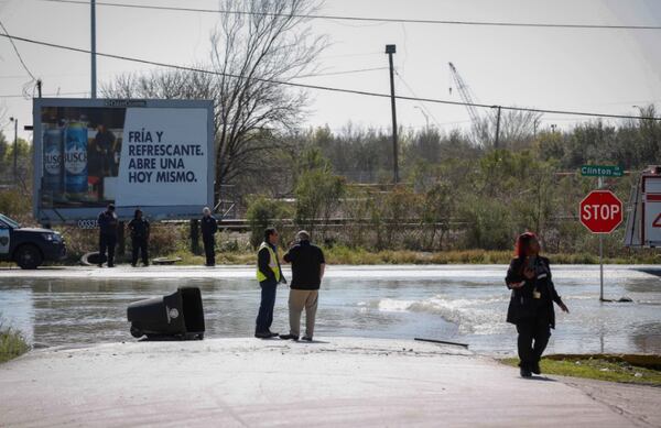 Houston officials said the 8-foot water main burst as a contractor doing exploratory work for a city water line project moved soil from the line.