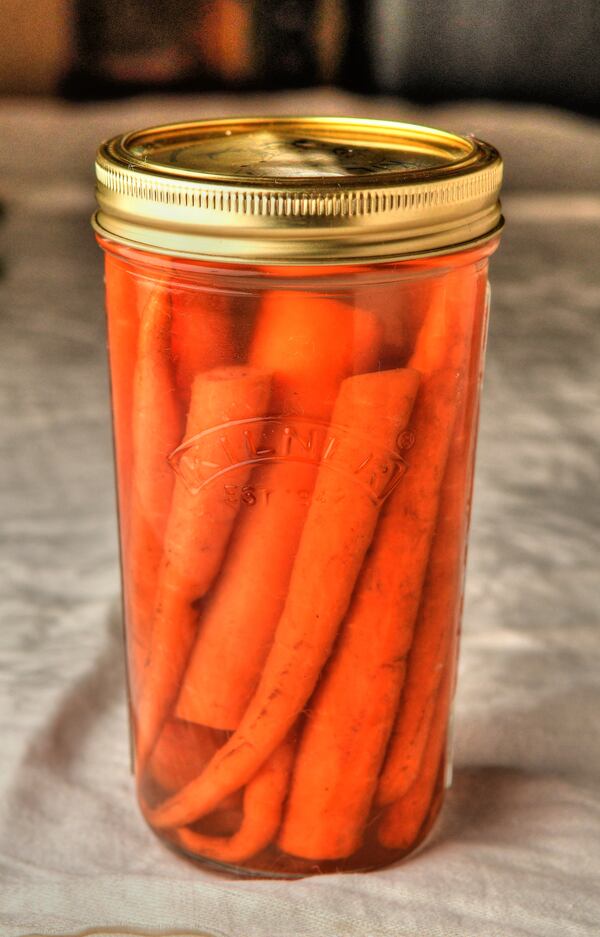 Enjoy Pickled Carrot Sticks as a snack, or use them to add zing to another dish. (Styling by Julia Skinner / Chris Hunt for the AJC)