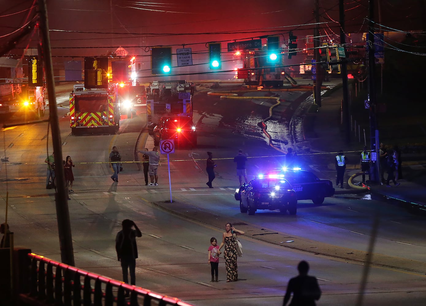 I-85 overpass fire and collapse