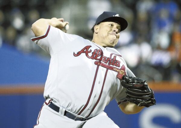  Bartolo pitched six innings of two-hit ball in his Braves debut Wednesday against his former Mets team. (AP photo)