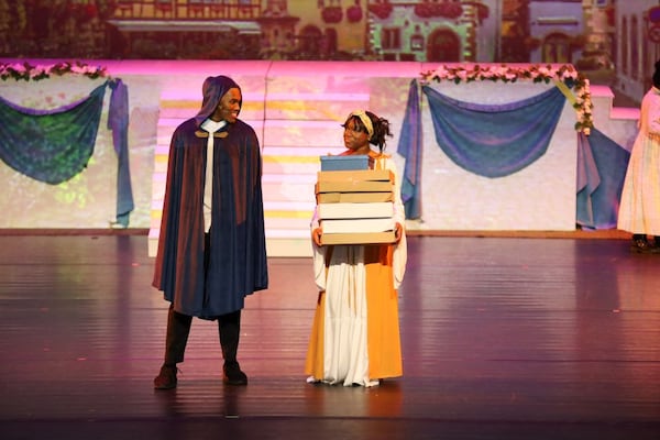 (l. to r.) Robert Walker Jr. and Talia Evans as Prince and Cinderella in 'Cinderonce'