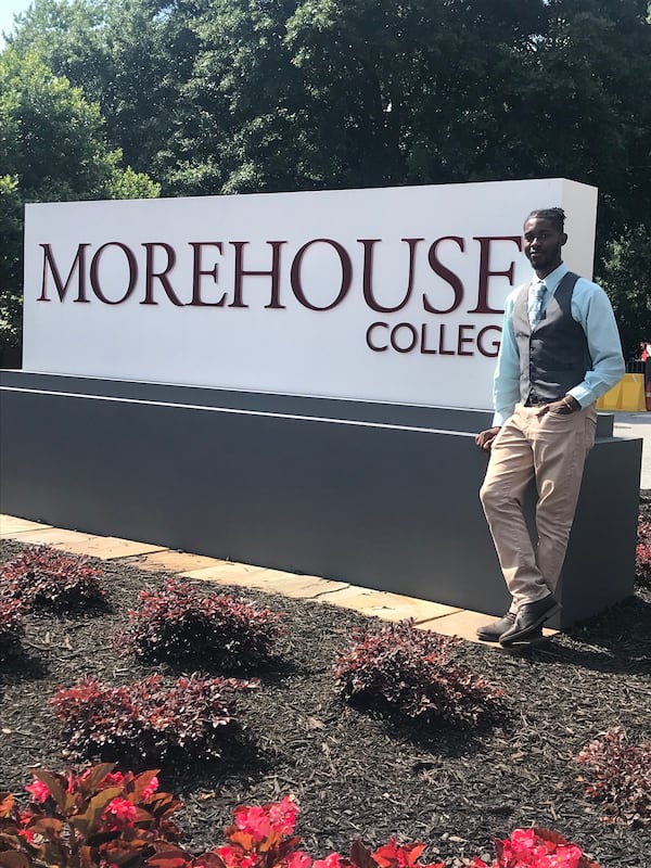 Qualon Bobbitt, 22, from Lithonia, is working on a nonprofit organization to reduce sexual violence on college campuses. He plans to attend law school. ERIC STIRGUS / ESTIRGUS@AJC.COM