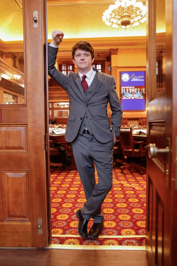 Rep. Mitchell Horner, R-Ringgold, poses for a photo at the Georgia State Capitol on Monday, March 10, 2025. (Natrice Miller/ AJC)