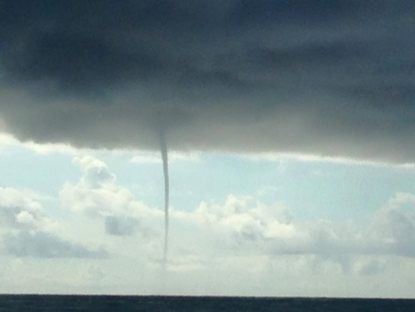 Waterspout spotted at Ponte Vedra Beach