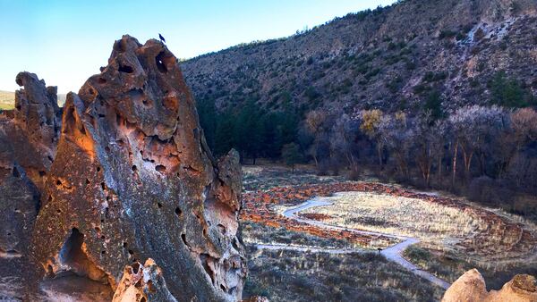 Bandelier National Monument's Main Loop takes visitors up a trail that offers a view of their civilization. (Jessica Kwong/Orange County Register/TNS)