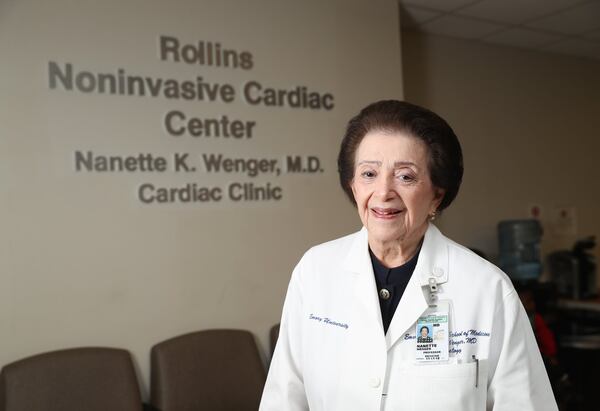 Dr. Nanette Wenger urged lawmakers to include women in drug trials. The assumption, Wenger told the AJC in 2017, “was that women were just like men, so why bother studying them?” (Jason Getz/AJC)