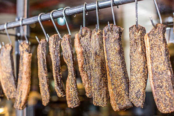 Biltong, a South African dried beef jerky, is a speciality of Biltong Bar. / Courtesy of Biltong Bar