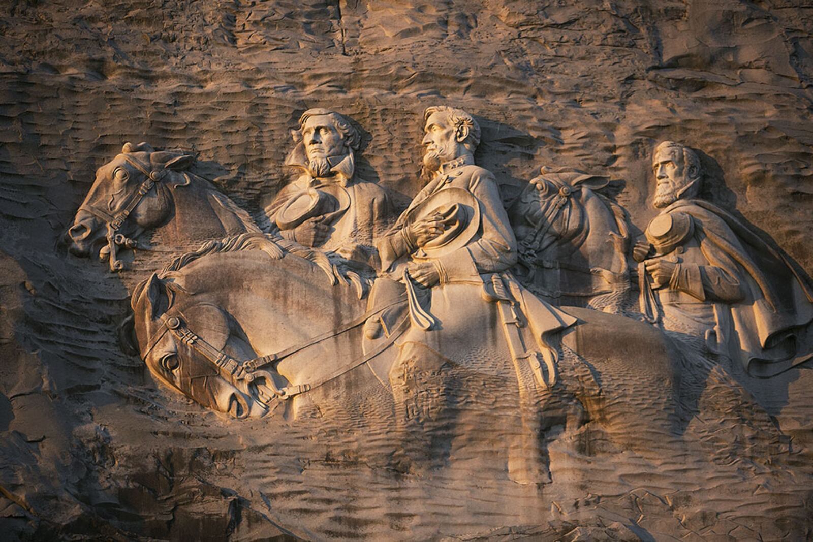 The carving on Stone Mountain is the world’s largest bas-relief sculpture and the world’s largest Confederate monument. (Phil Skinner / AJC file)