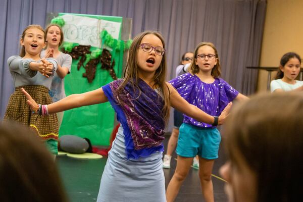 Youngsters sing their hearts out at the Alliance Theatre’s summer camp. Courtesy of Casey Gardner Ford