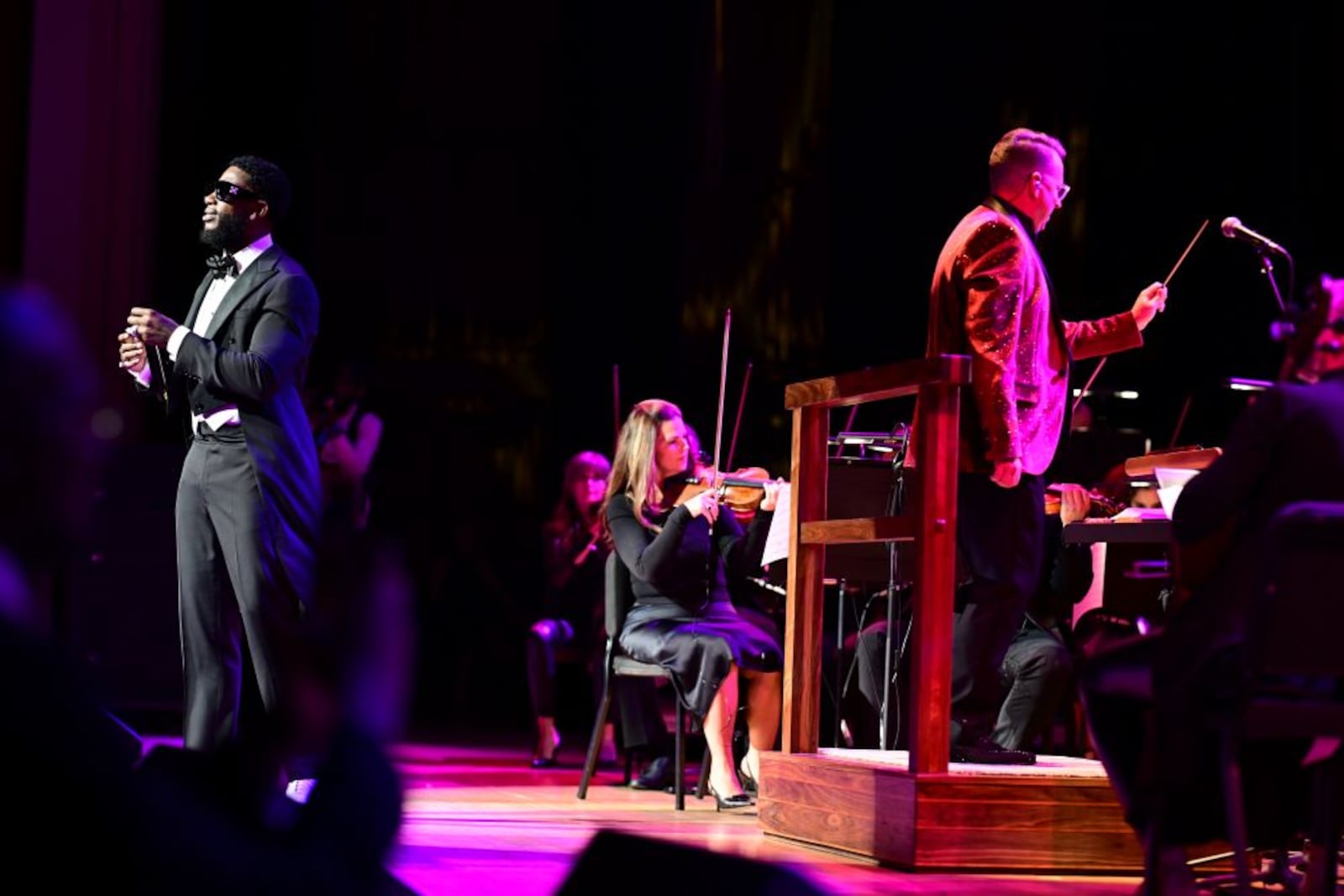 Gucci Mane performs with Atlanta Pops Orchestra led by conductor Michael Giel.