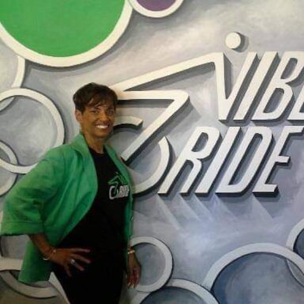 Medlock has participated extensively in spin classes at Vibe Ride in Midtown.