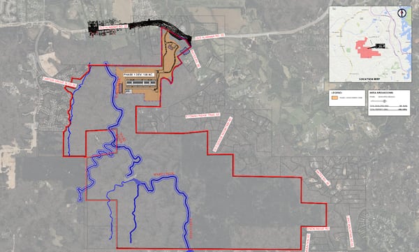 Here is a site map of the first phase of a planned data center campus in Cartersville by Switch.