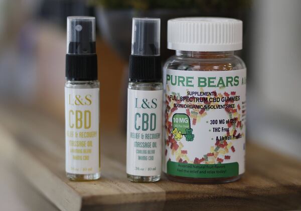 Lark & Sparrow in Grant Park offers CBD oil services as an option for a pedicure. It starts with a CBD edible and includes a massage with CBD oil. Cannabidiol oil products are gaining in popularity. Bob Andres / bandres@ajc.com