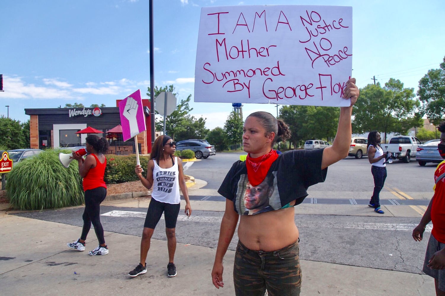 PHOTOS: Protesters hold demonstration in Atlanta over police shooting of Rayshard Brooks