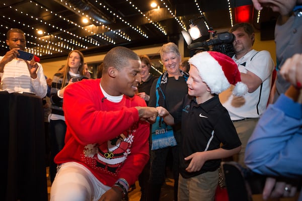 Santa Cam’s Surprise Sleigh spread Christmas cheer to thousands! All photos: Cam Newton Foundation/Andreas Seibold.