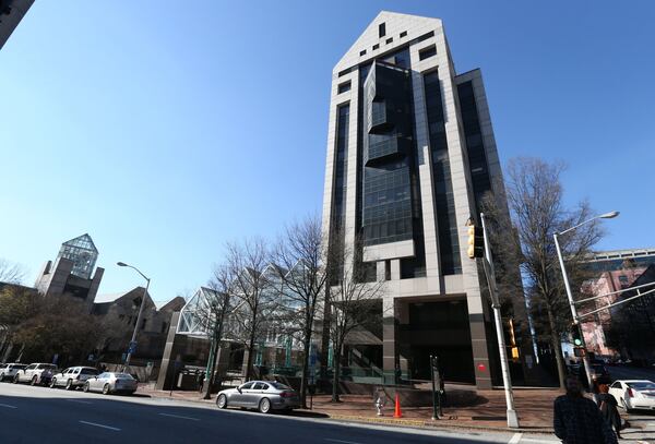 Atlanta architect Oscar Harris designed the Fulton County Government Center in a joint venture with Rosser Fabrap. Part of the design was inspired by a government center that Harris saw during a trip to South Africa. The building in South Africa featured walls outside of walls, a concept Harris used to produce the south elevation of the building.   BOB ANDRES / BANDRES@AJC.COM