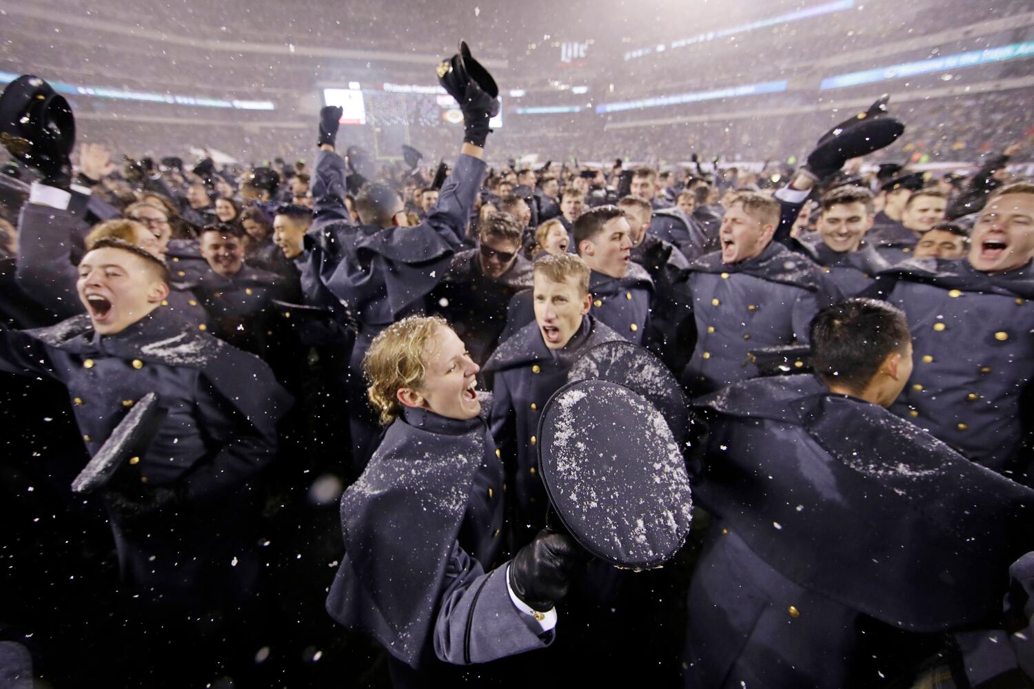 Photos: Army edges Navy in the snow