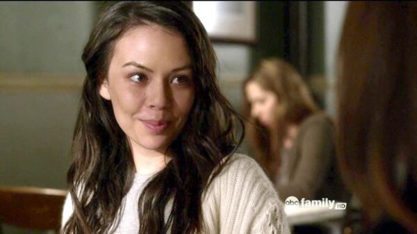 Janel Parrish of "Pretty Little Liars" is the only contestant competing in their 20s. CREDIT: ABC Family