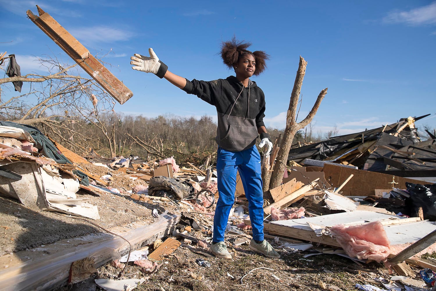 Photos: Tornado and wind damage in Georgia and Alabama