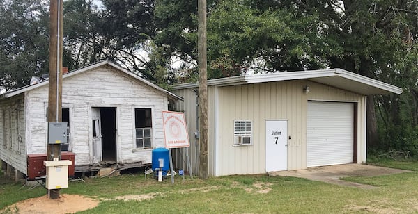 The elections board in Randolph County is considering closing three of the county‚Äôs nine precincts, including the 4th District precinct that serves as volunteer fire station 7 as pictured on Thursday, Aug. 8, 2019. Mark Niesse / mark.niesse@ajc.com