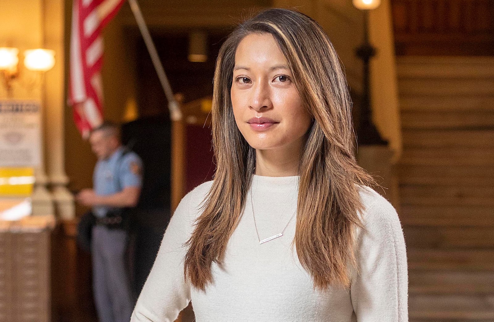 If state Rep. Bee Nguyen, D-Atlanta, wins her race for secretary of state, she would become the first Asian American to win a statewide race in Georgia. (Alyssa Pointer / Alyssa.Pointer@ajc.com)